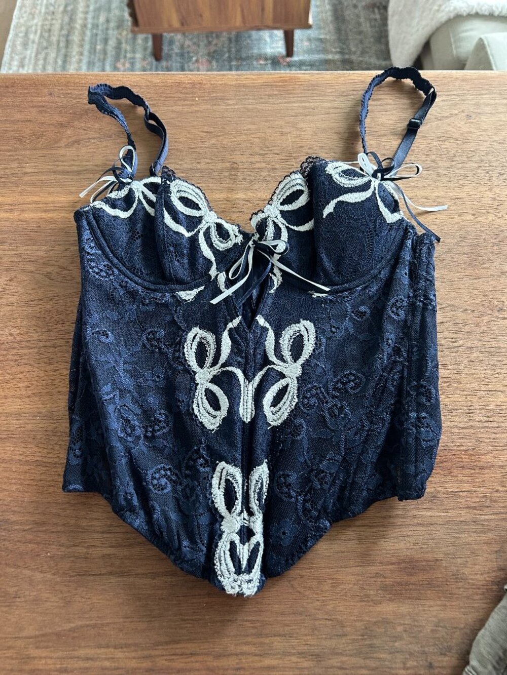 Chantal Thomass for Victoria Secret Navy Blue Bustier
